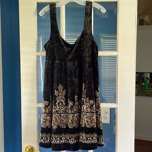 Free People black velvet dress